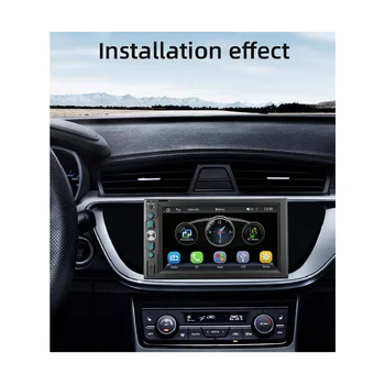 6.2 Palcový Auto Rádio s Wireless CarPlay Android Auto Stereo Přijímač Dotyková Obrazovka Bluetooth USB HD FM MP5 Přehrávač 6200W
