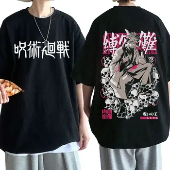 Anime Jujutsu Kaisen T Shirt Men Krátký Rukáv T Košile Ryomen Sukuna Grafický Tisk Manga Tees